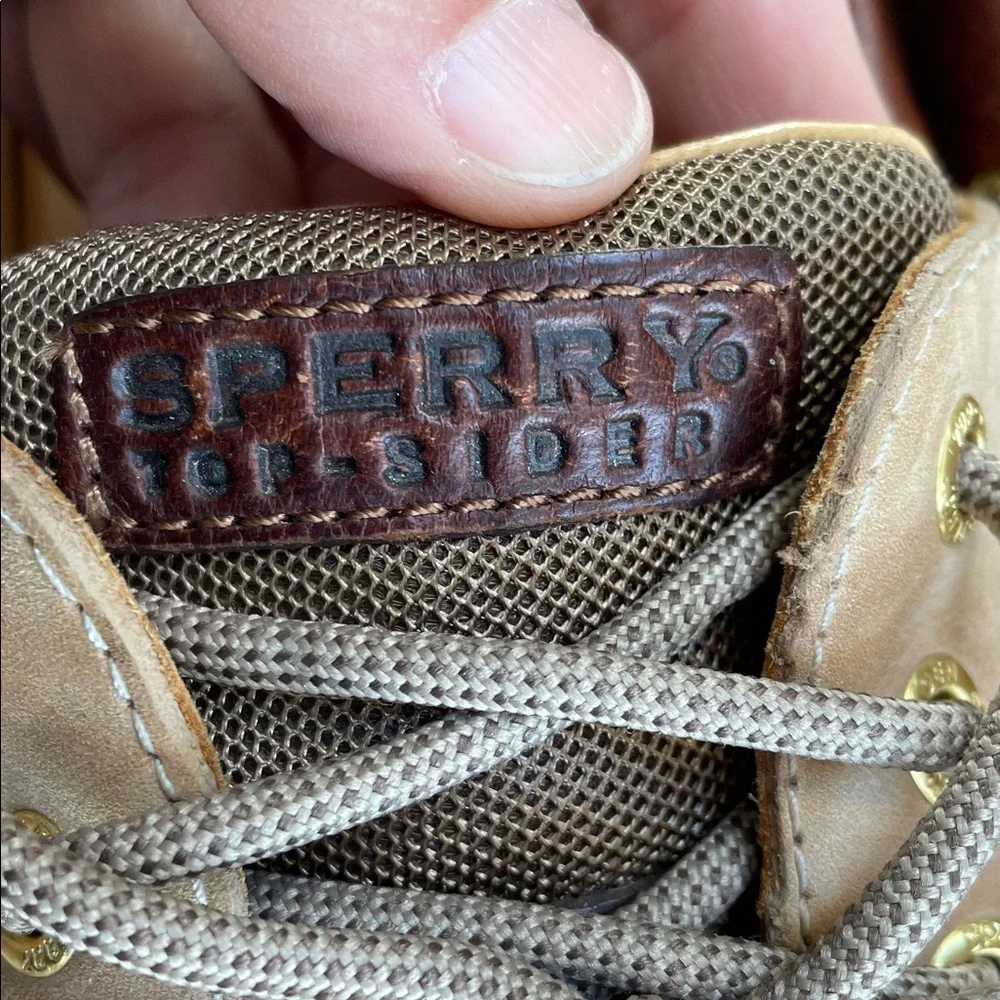Sperry Gold Cup Billfish Boat Shoes Sz 13 Leather upper Lambskin insole 3 eyelet